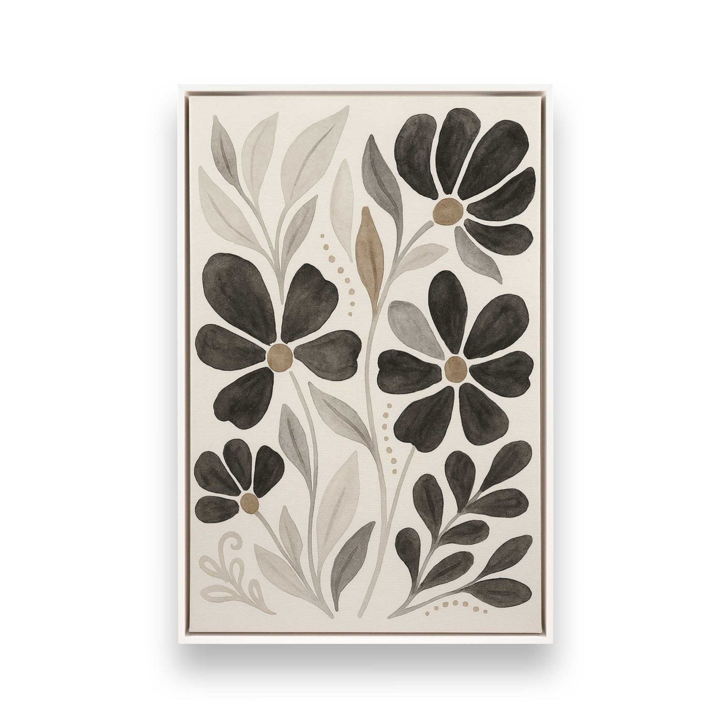[Color:Opaque White], Picture of art in a White frame