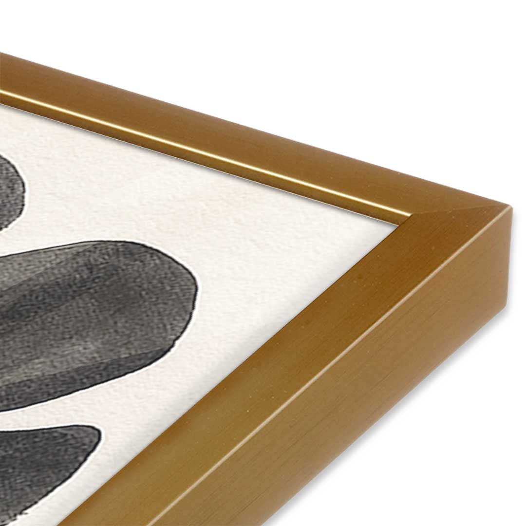[Color:Polished Gold], Picture of art in a Polished Gold frame at an angle