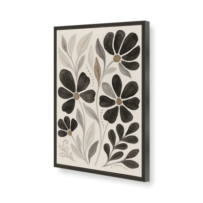 [Color:Satin Black], Picture of art in a Satin Black frame of the corner