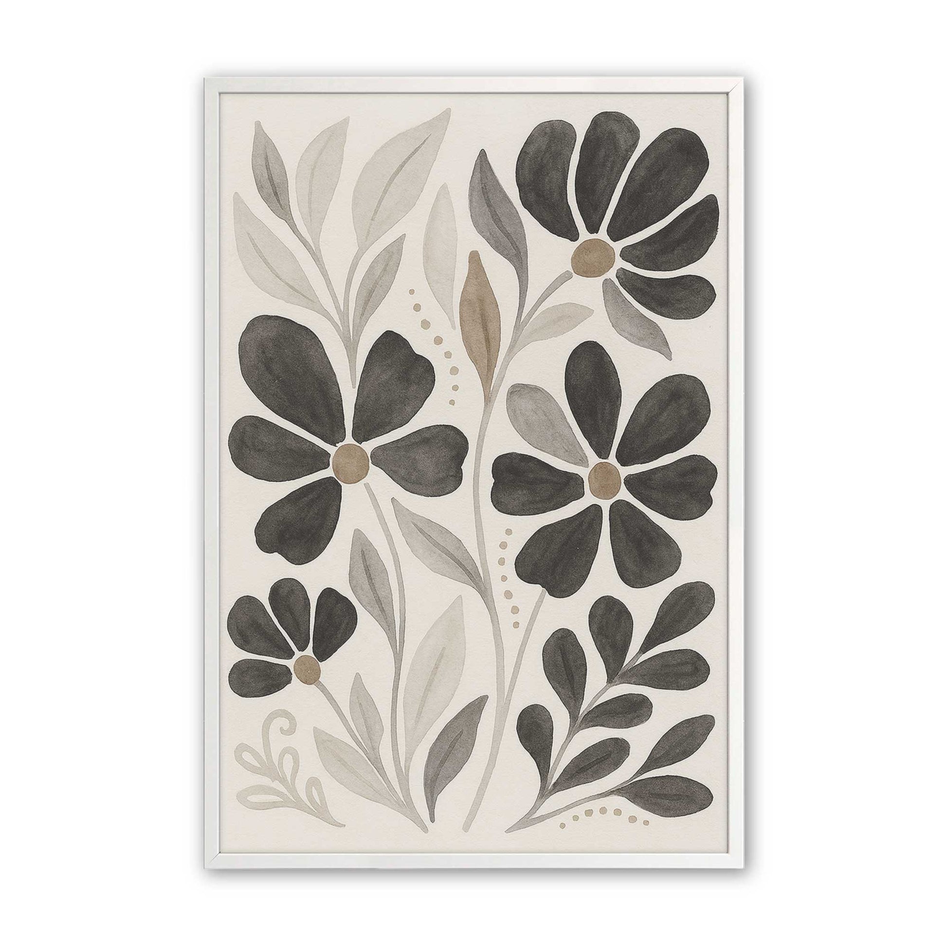 [Color:Opaque White], Picture of art in a Opaque White frame