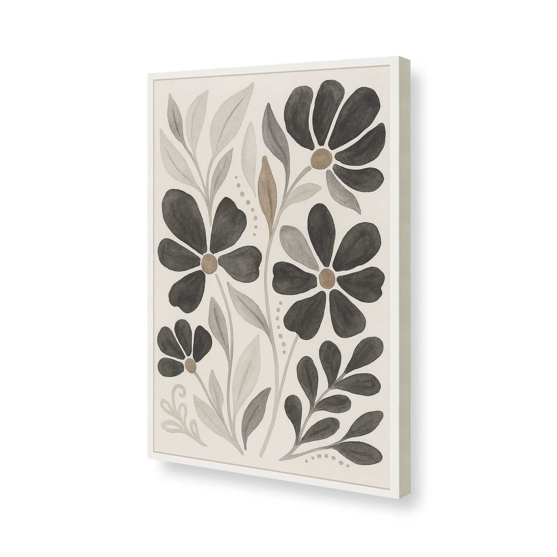 [Color:Opaque White], Picture of art in a Opaque White frame of the corner