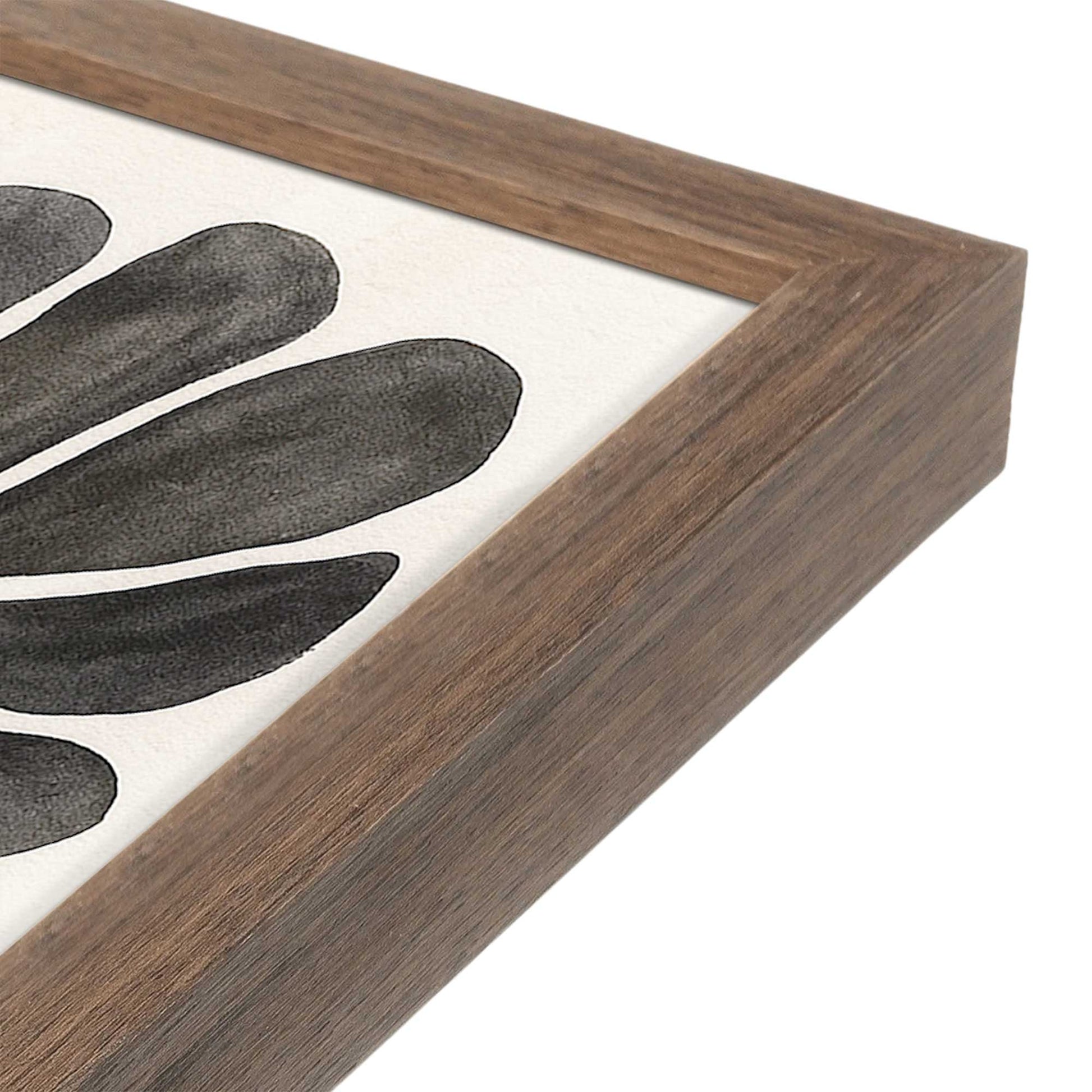 [Color:Walnut], Picture of art in a Walnut frame at an angle
