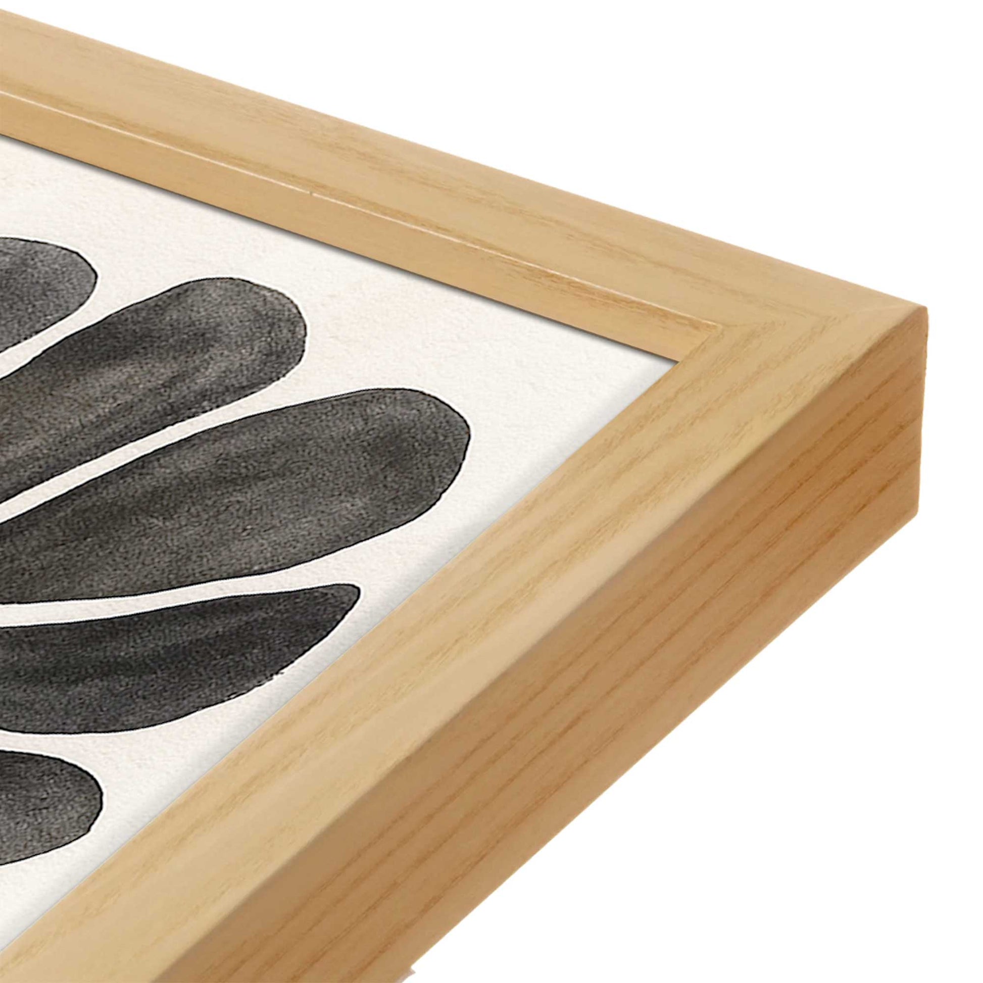 [Color:American Maple], Picture of art in a American Maple frame at an angle