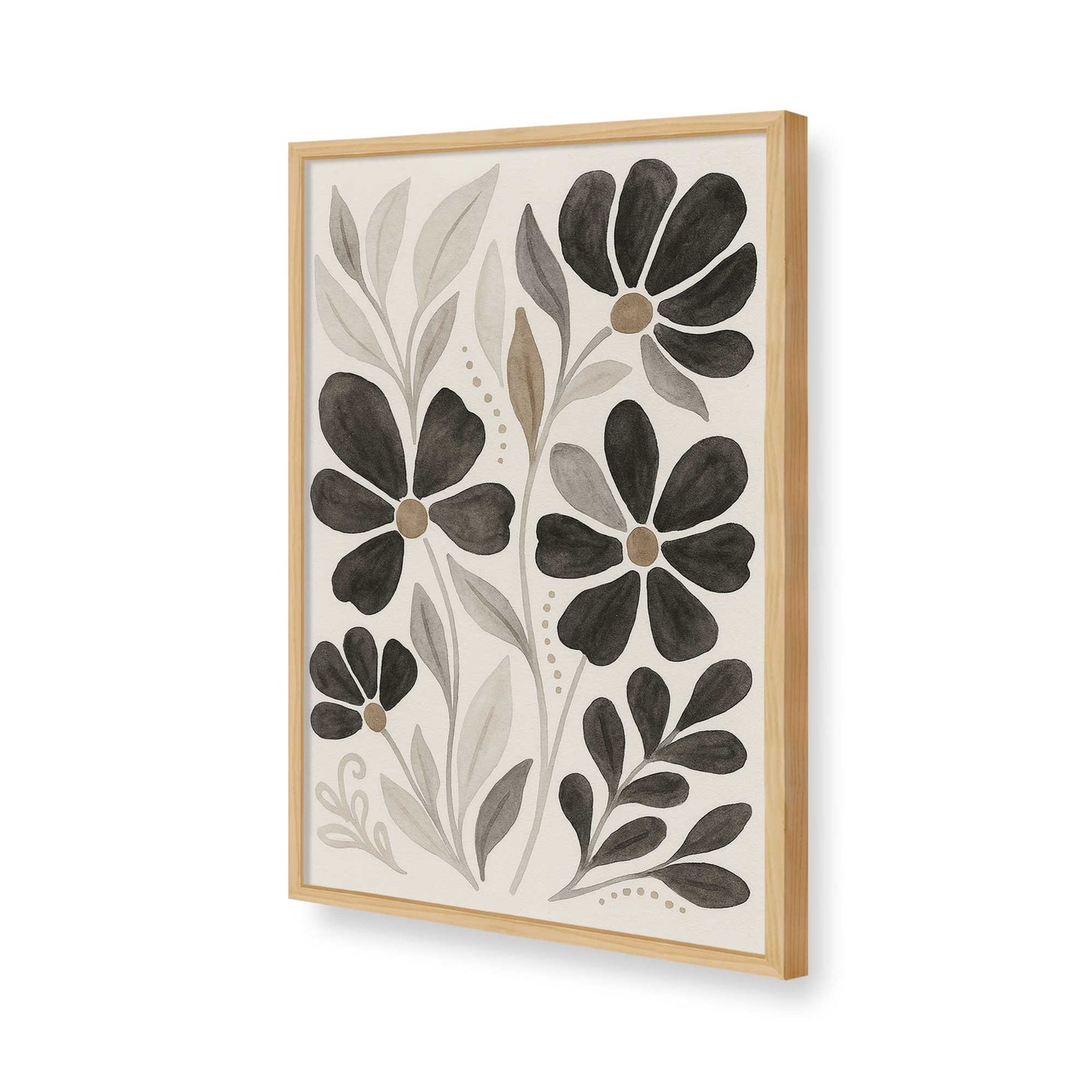 [Color:American Maple], Picture of art in a American Maple frame of the corner