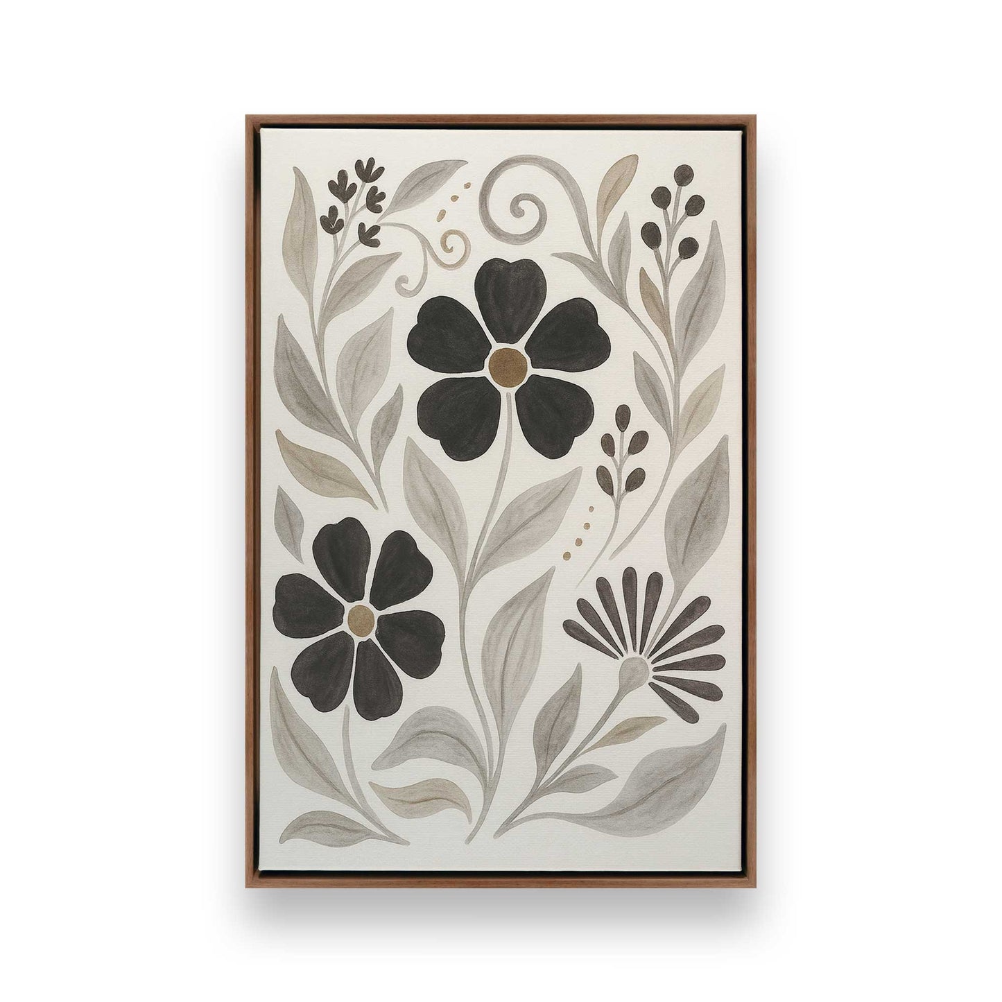 [Color:Walnut], Picture of art in a Walnut frame