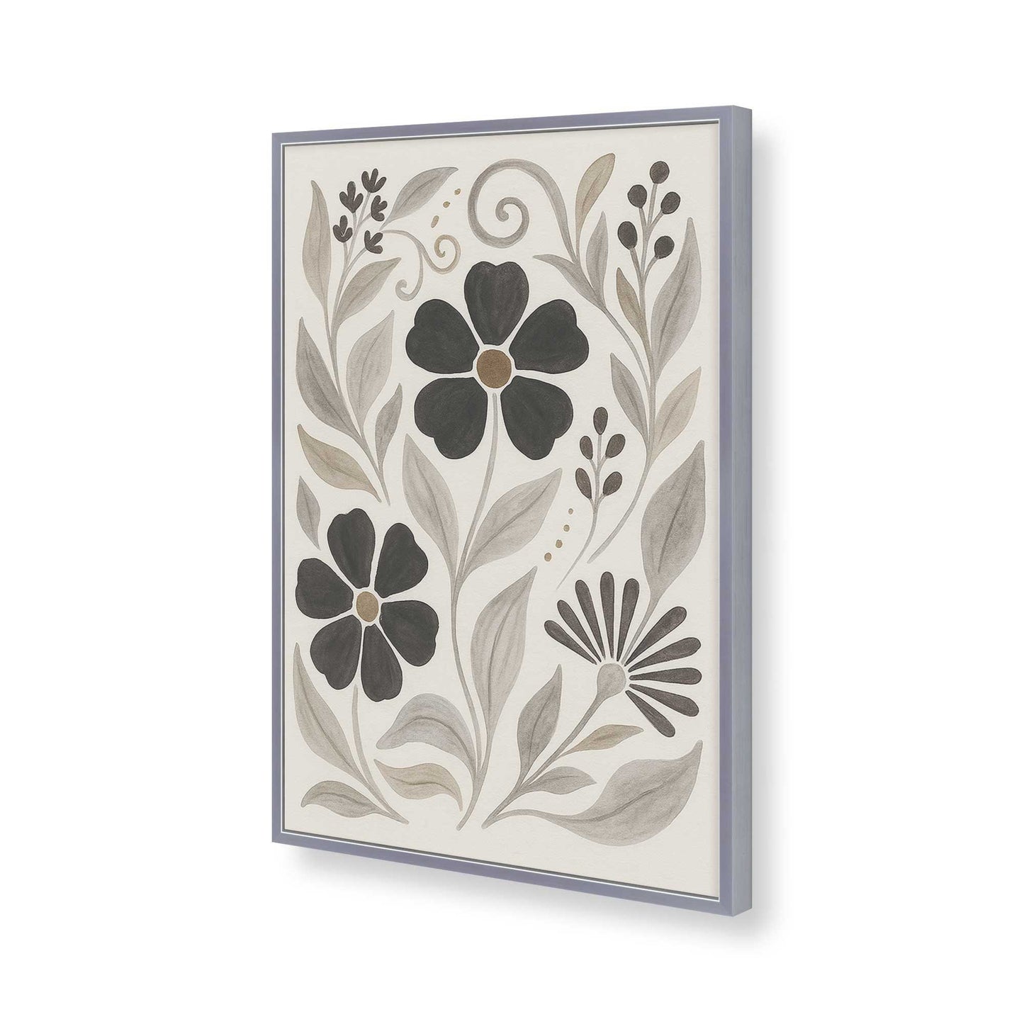 [Color:Polished Chrome], Picture of art in a Polished Chrome frame of the corner