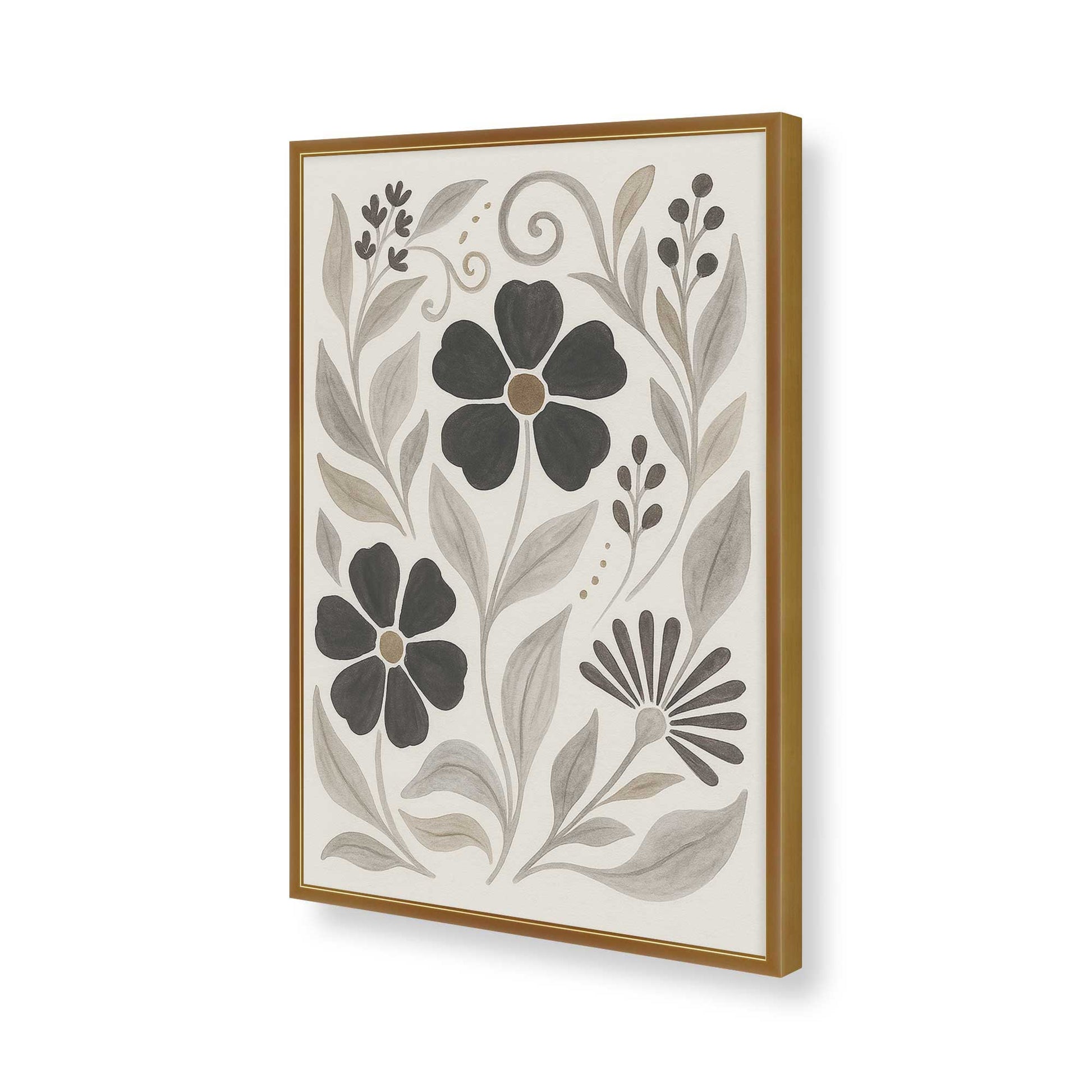 [Color:Polished Gold], Picture of art in a Polished Gold frame of the corner