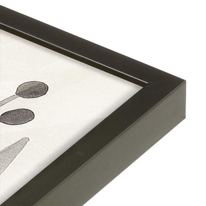 [Color:Satin Black], Picture of art in a Satin Black frame at an angle