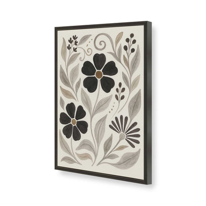 [Color:Satin Black], Picture of art in a Satin Black frame of the corner