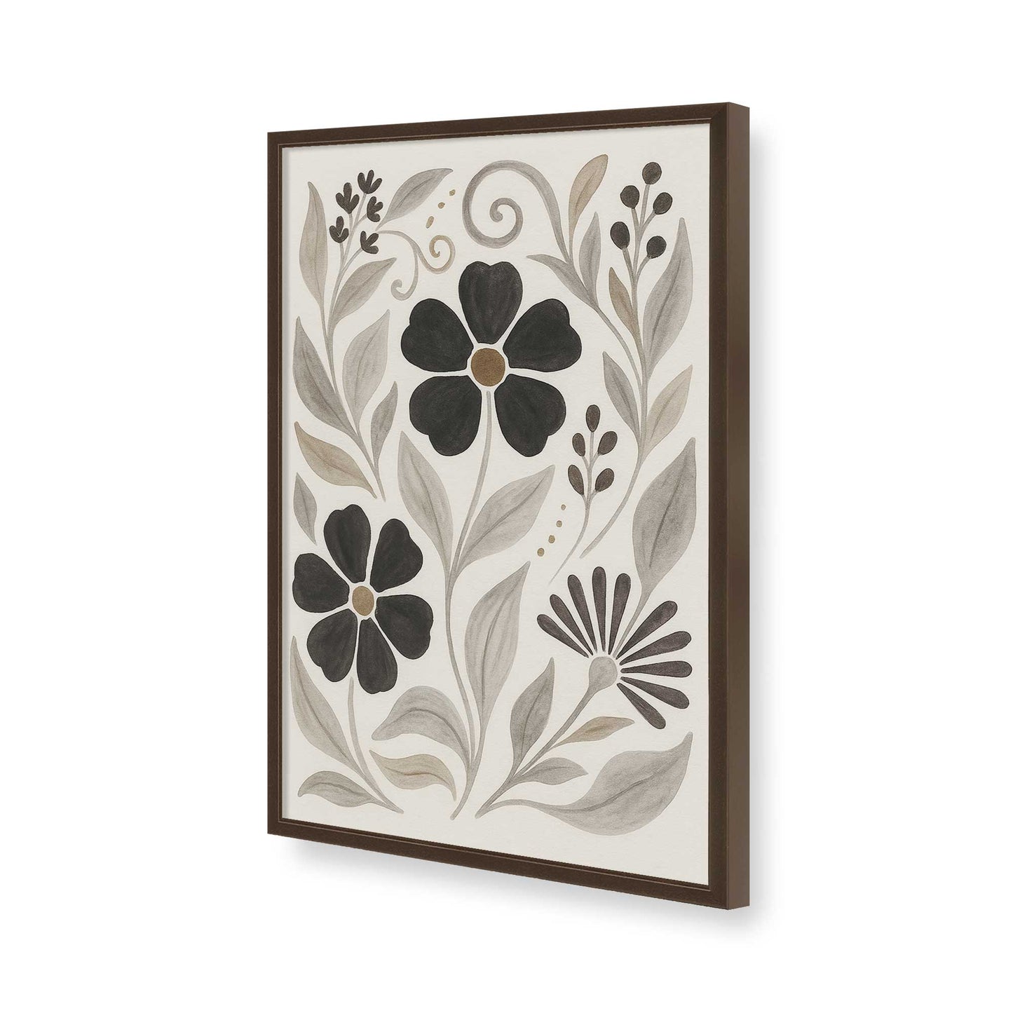 [Color:Belvinder Brown], Picture of art in a Belvinder Brown frame of the corner