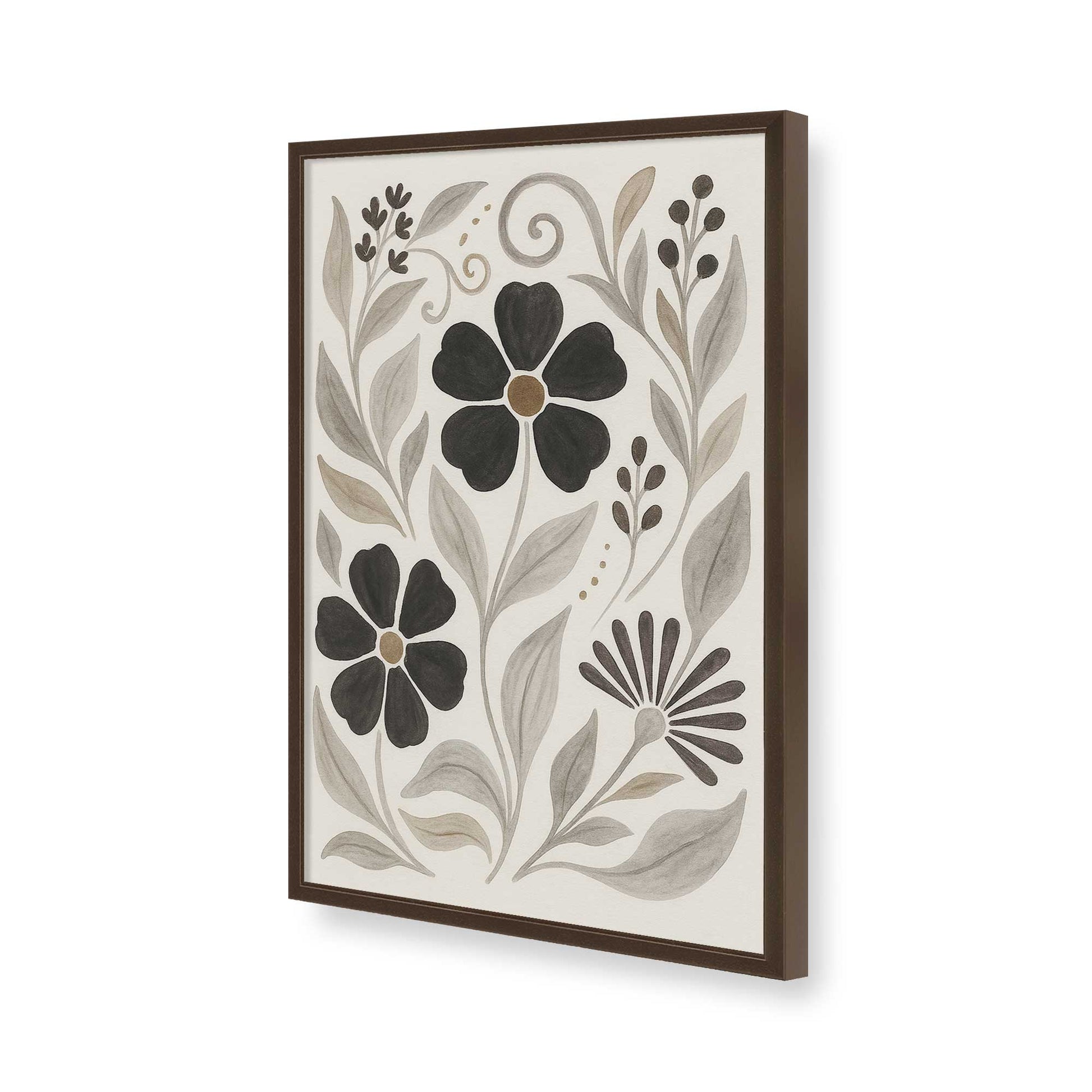 [Color:Belvinder Brown], Picture of art in a Belvinder Brown frame of the corner