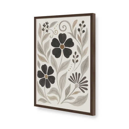 [Color:Brown], Picture of art in a Brown frame of the corner