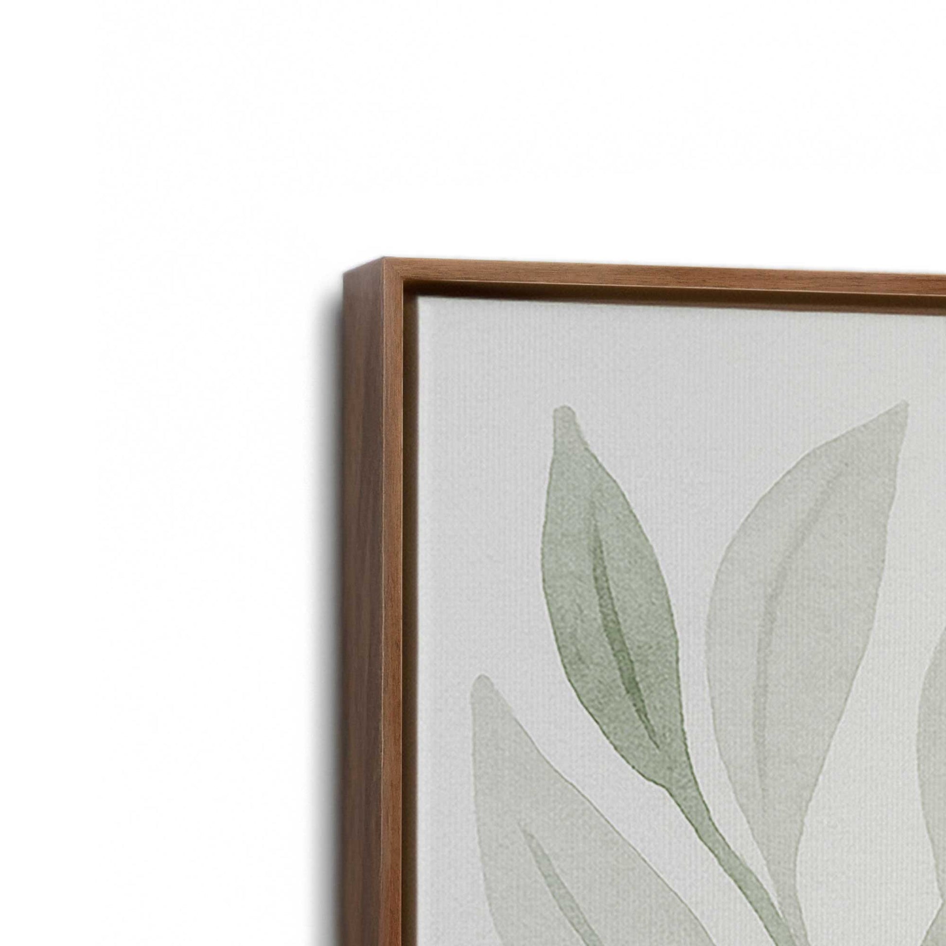 [Color:Walnut], Picture of art in a Walnut frame at an angle