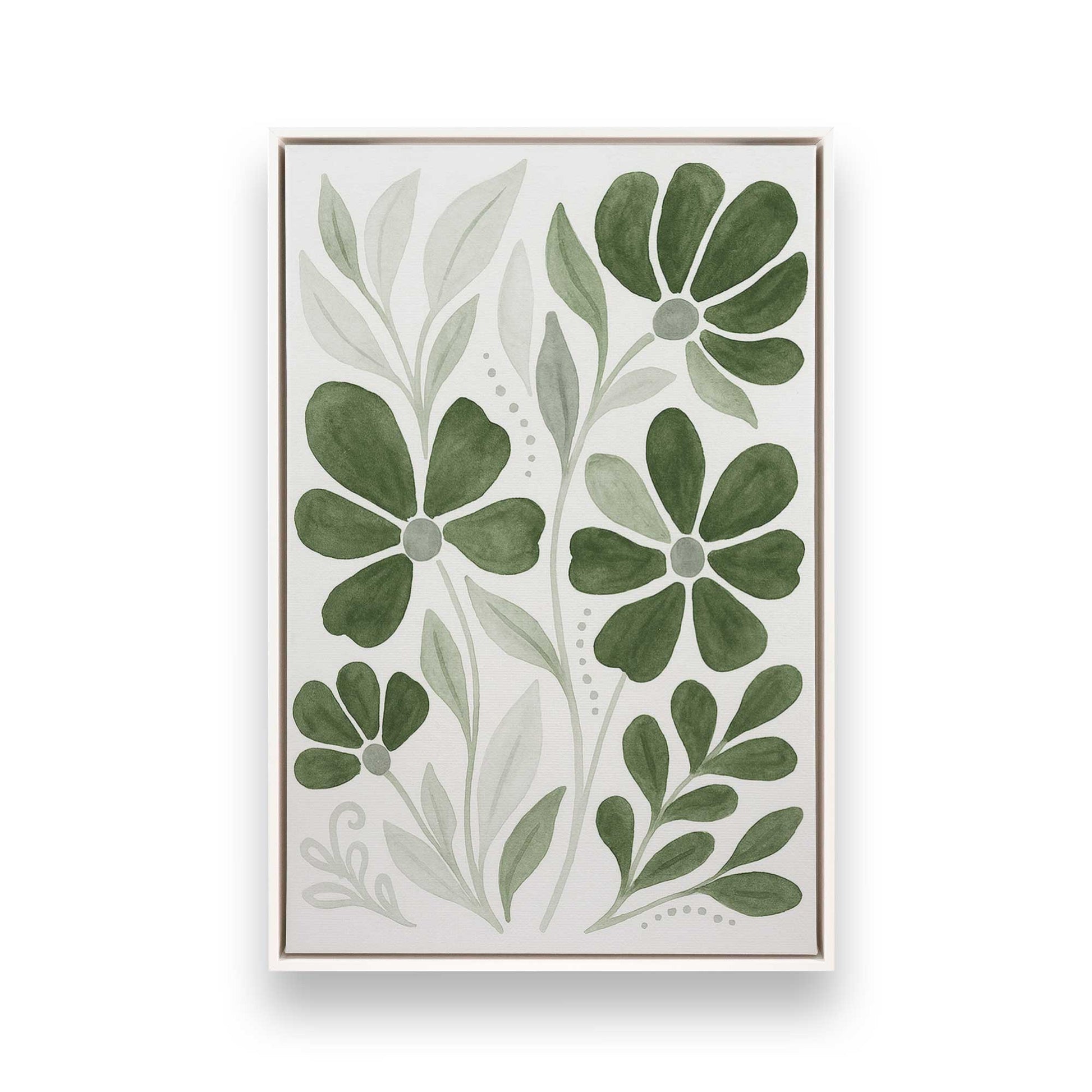 [Color:Opaque White], Picture of art in a White frame