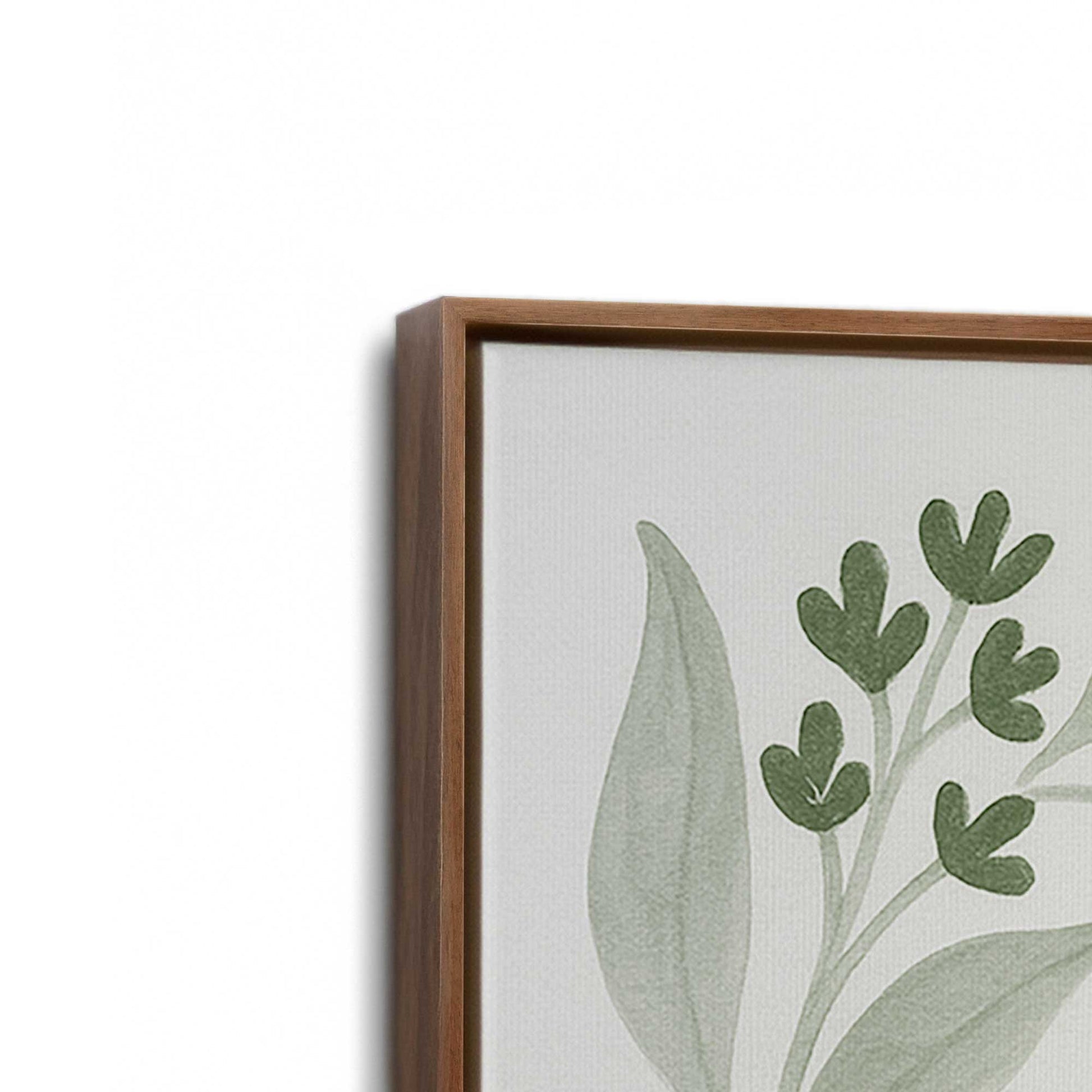 [Color:Walnut], Picture of art in a Walnut frame at an angle