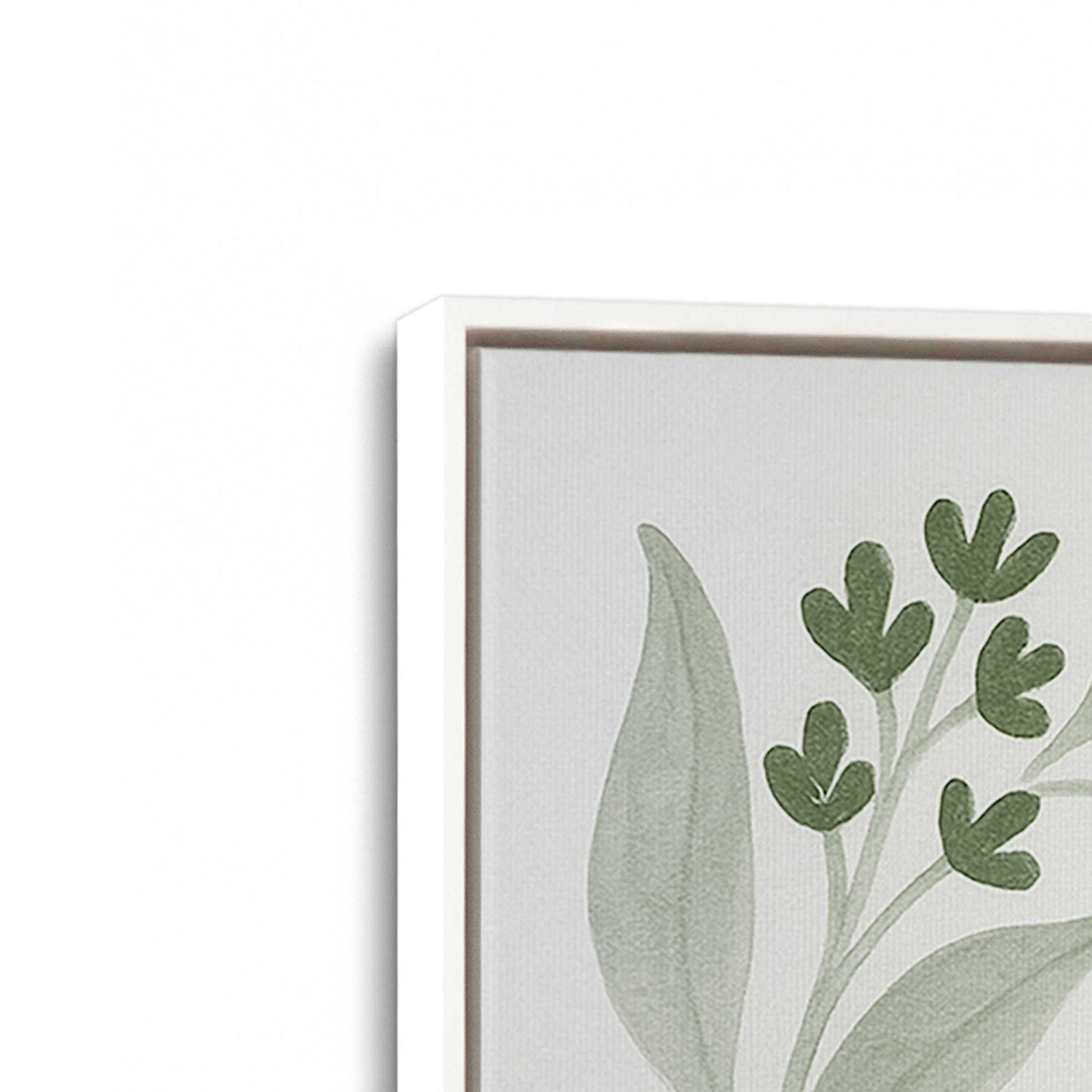 [Color:Opaque White], Picture of art in a White frame at an angle