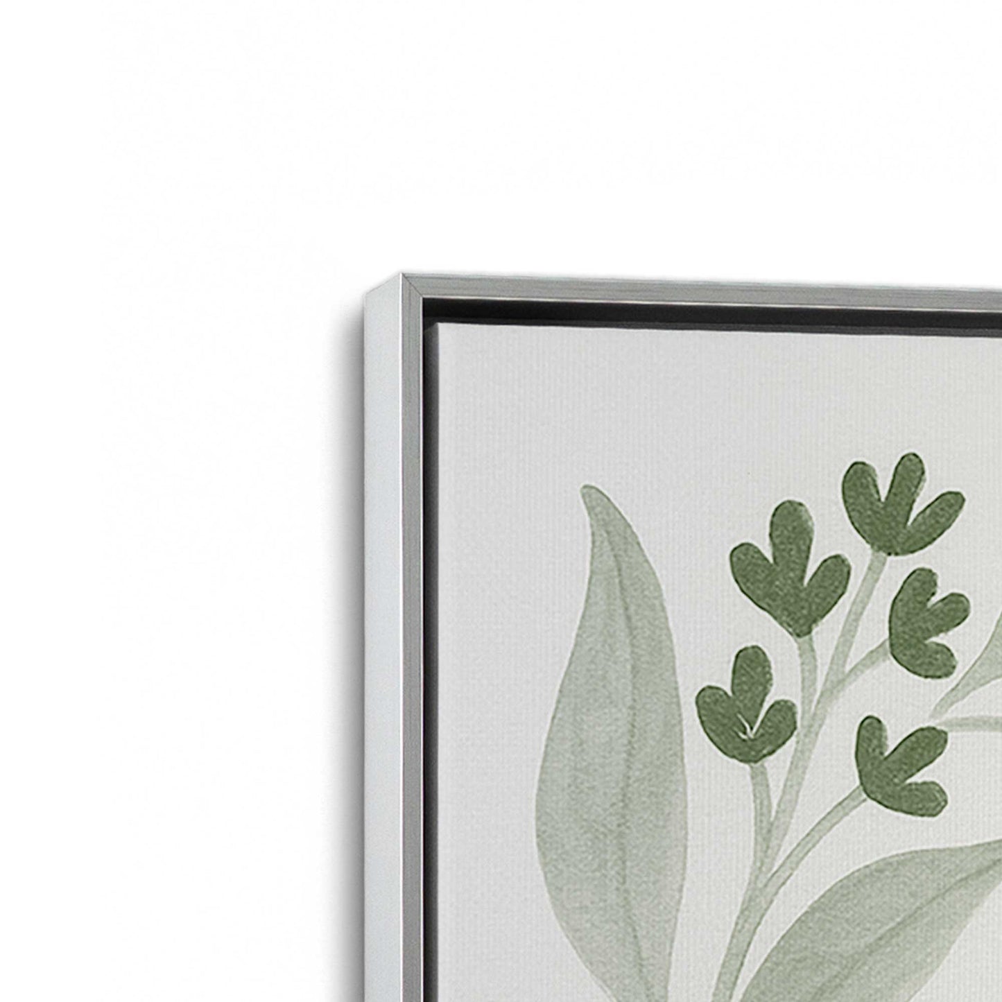 [Color:Polished Chrome], Picture of art in a Polished Chrome frame at an angle