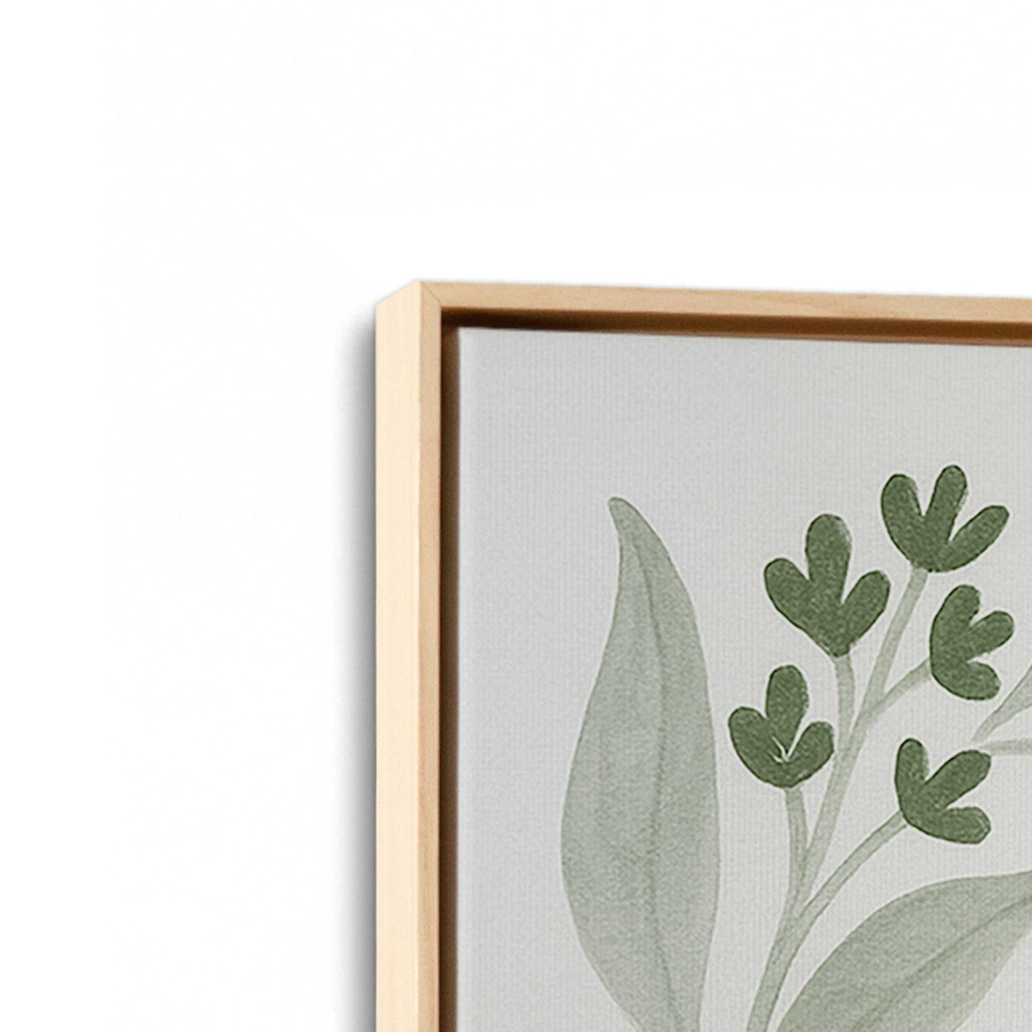 [Color:American Maple], Picture of art in a American Maple frame at an angle