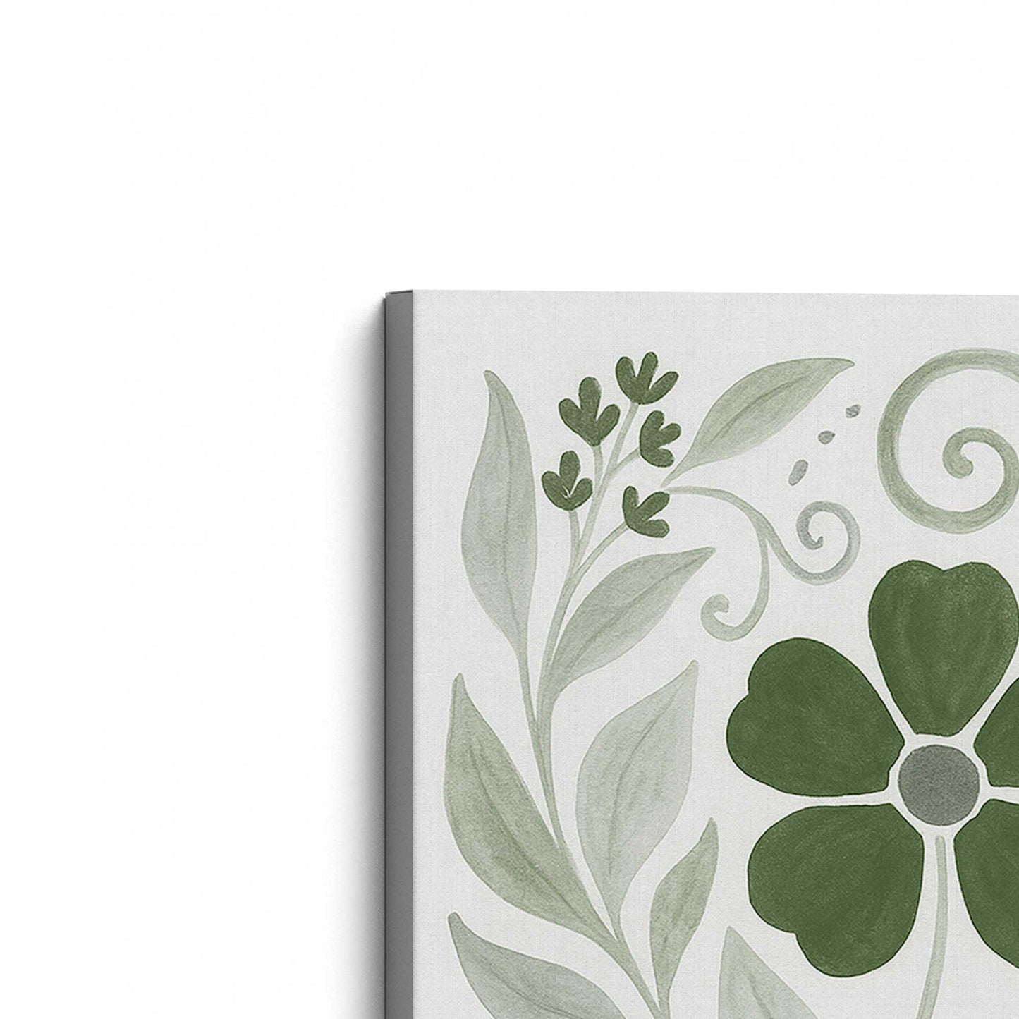[Color:Stretched Canvas], Picture of the corner of the art