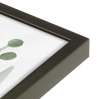 [Color:Satin Black], Picture of art in a Satin Black frame at an angle