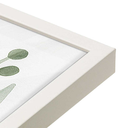 [Color:Opaque White], Picture of art in a Opaque White frame at an angle