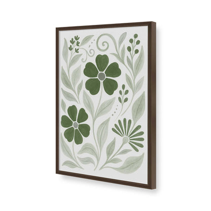 [Color:Brown], Picture of art in a Brown frame of the corner