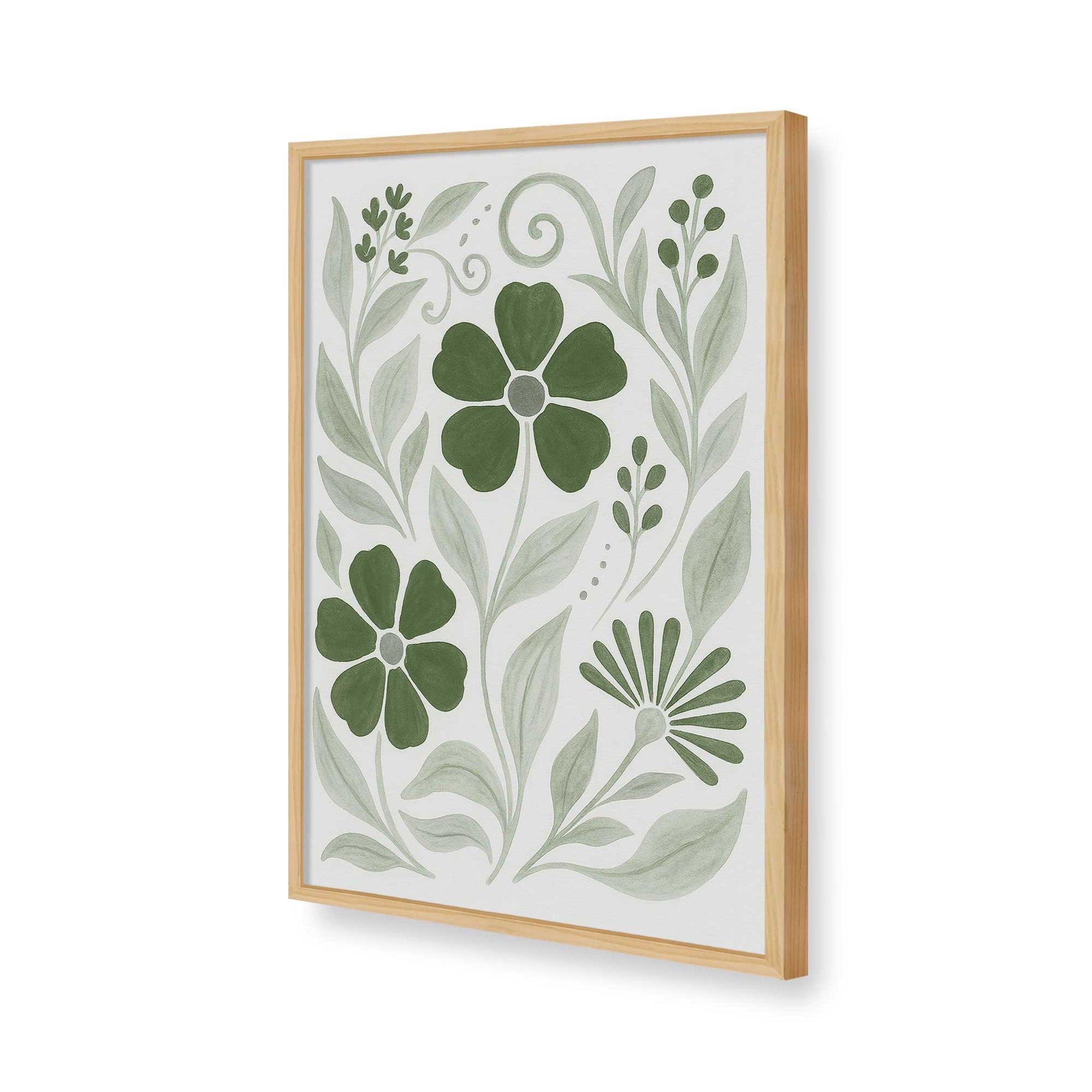 [Color:American Maple], Picture of art in a American Maple frame of the corner
