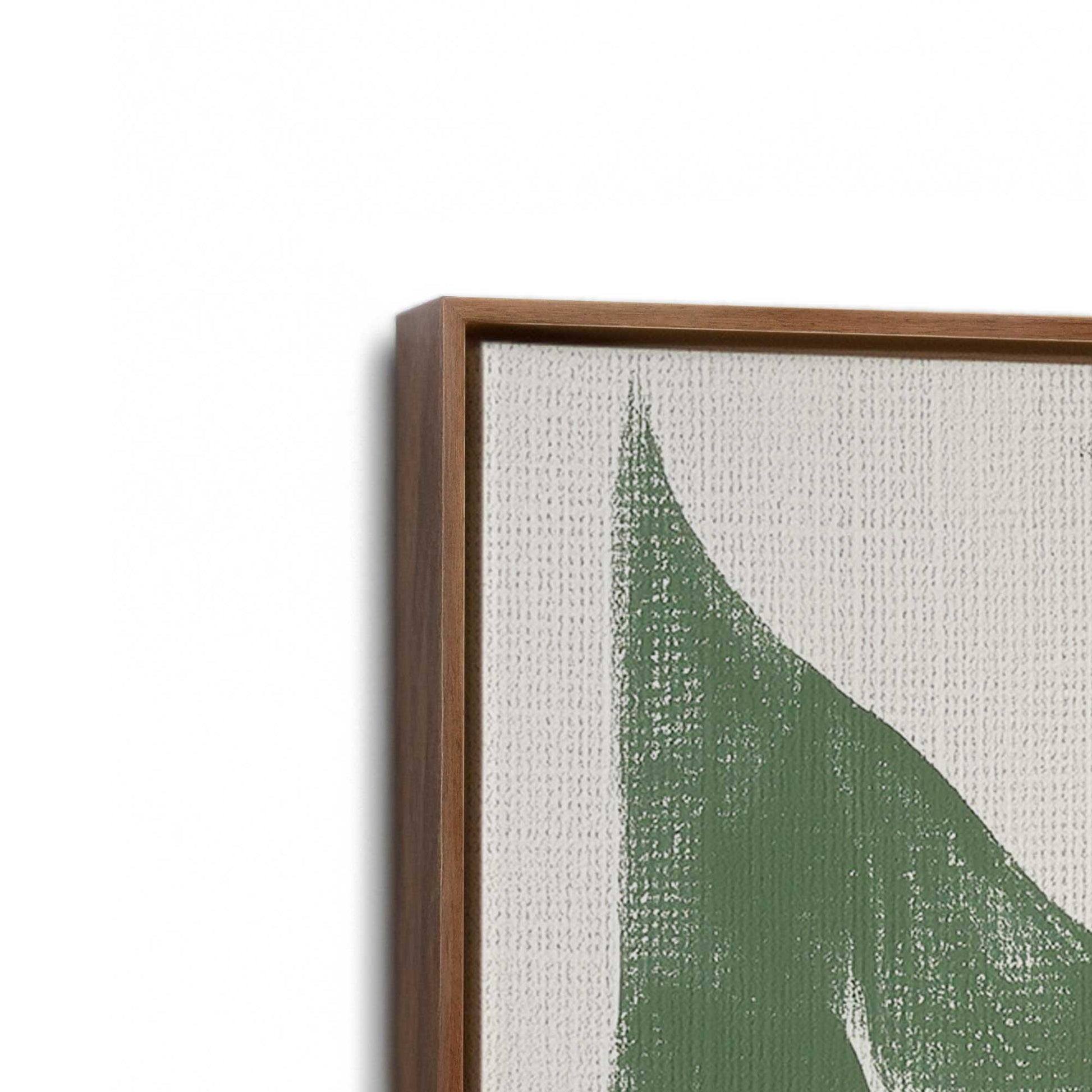 [Color:Walnut], Picture of art in a Walnut frame at an angle