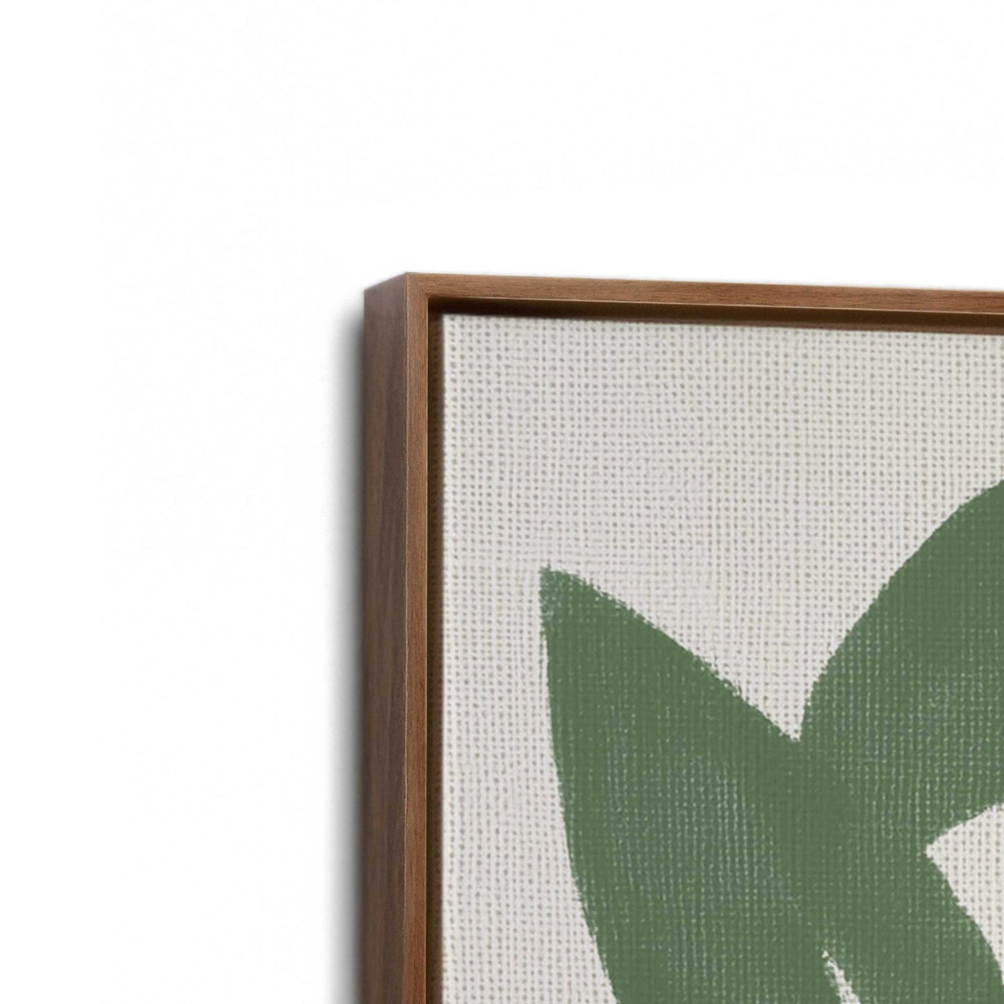 [Color:Walnut], Picture of art in a Walnut frame at an angle