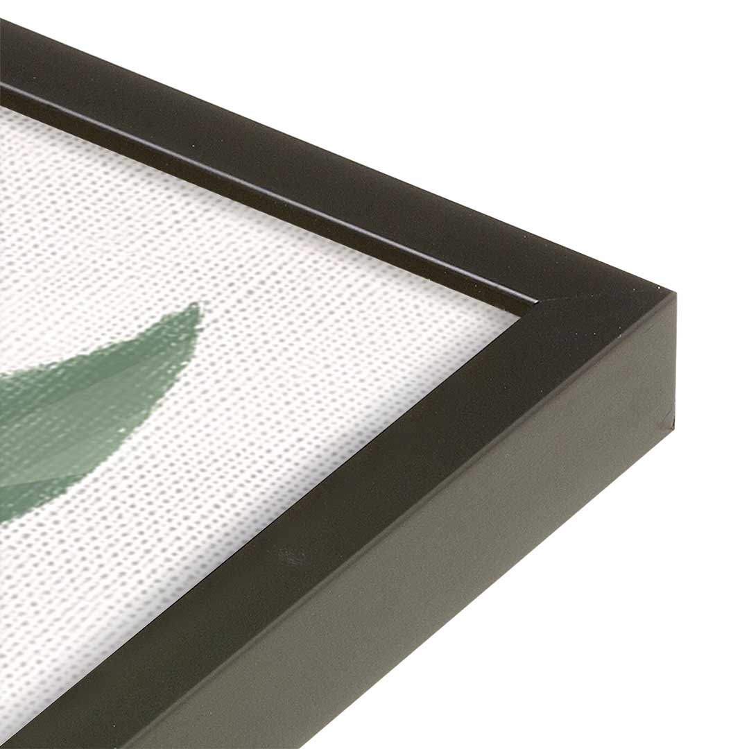 [Color:Satin Black], Picture of art in a Satin Black frame at an angle