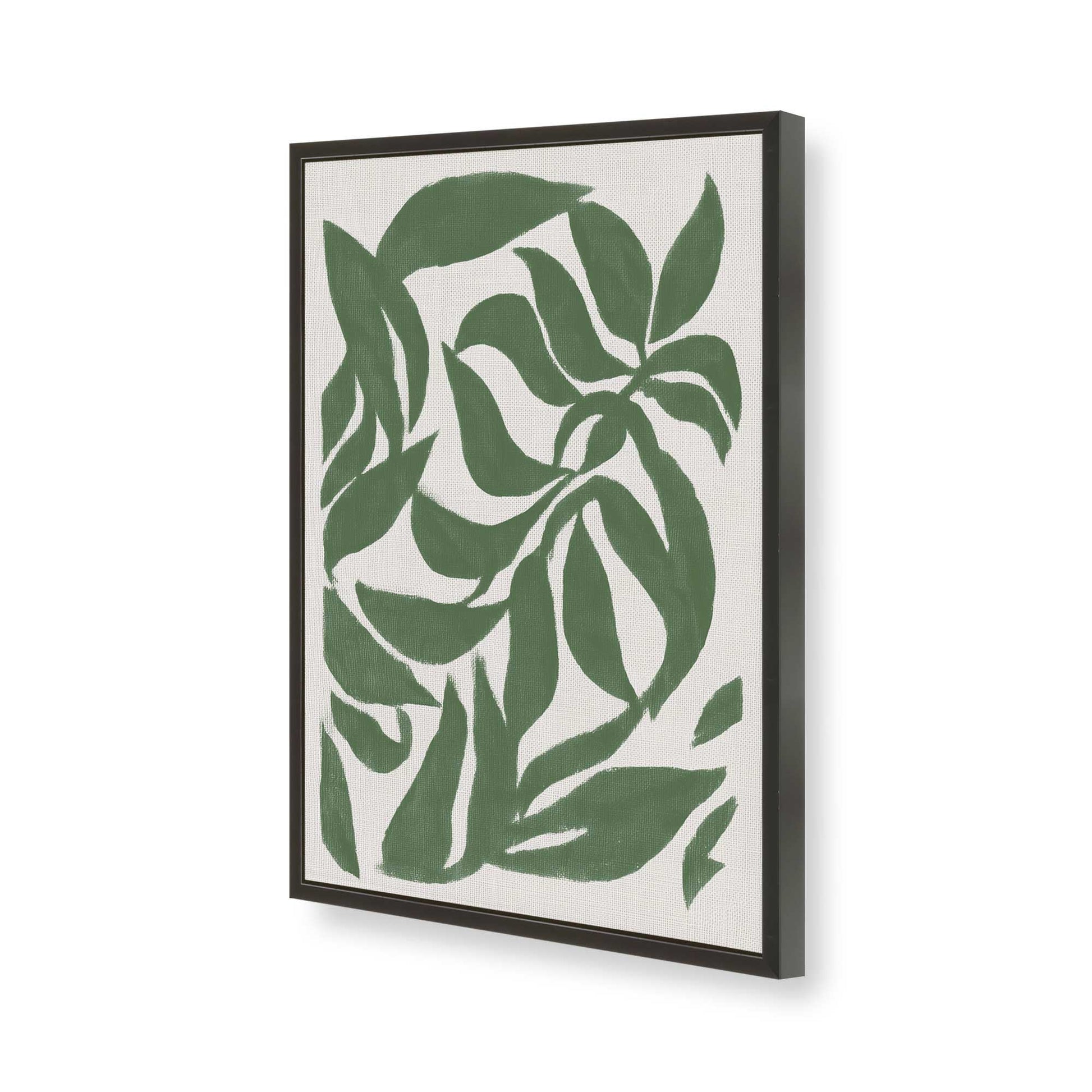 [Color:Satin Black], Picture of art in a Satin Black frame of the corner