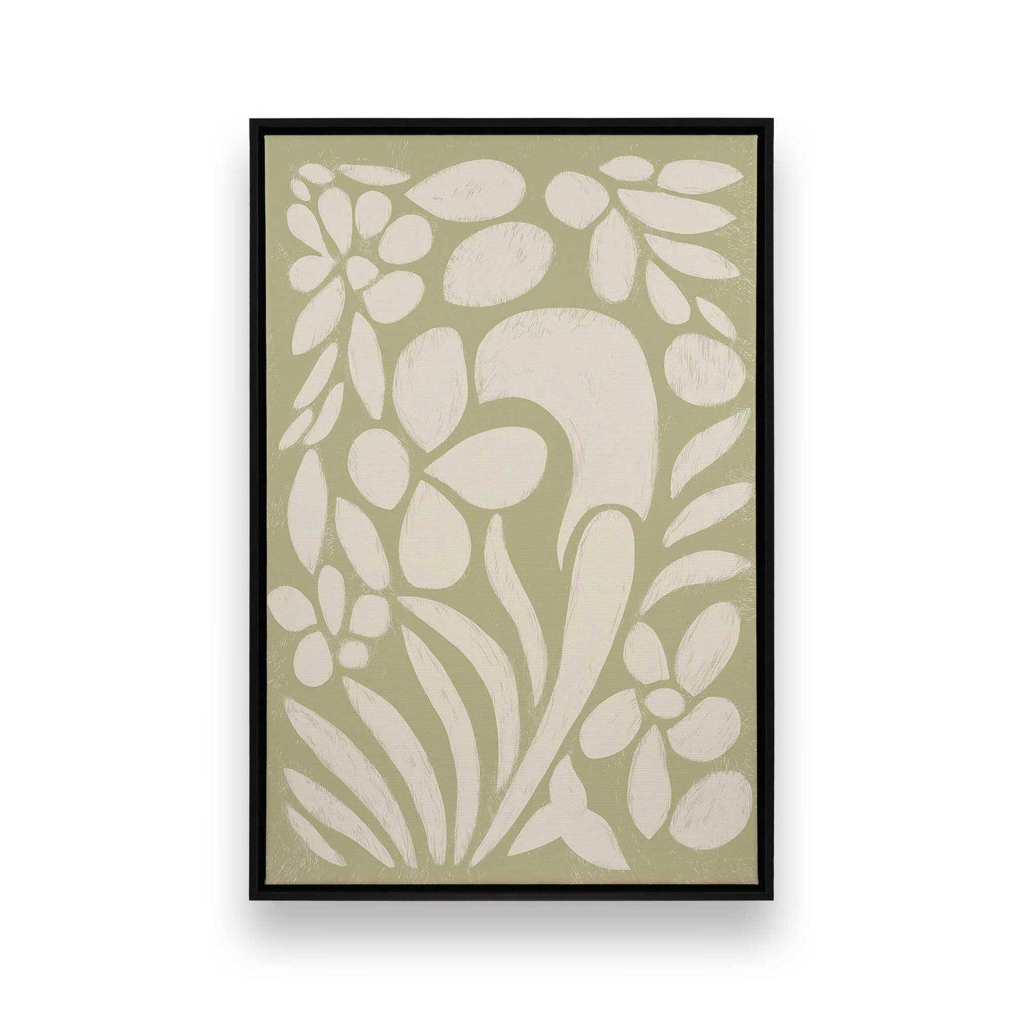 [Color:Satin Black], Picture of art in a Satin Black frame