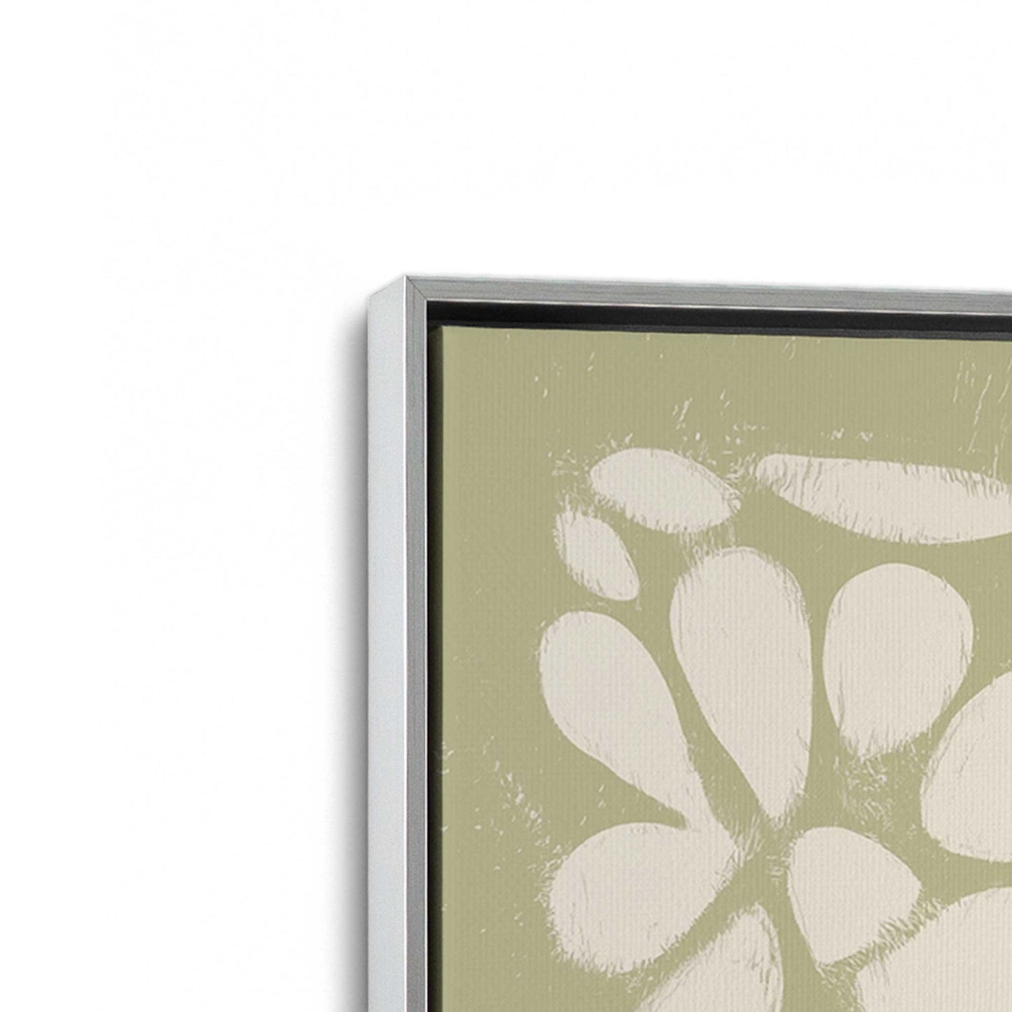 [Color:Polished Chrome], Picture of art in a Polished Chrome frame at an angle