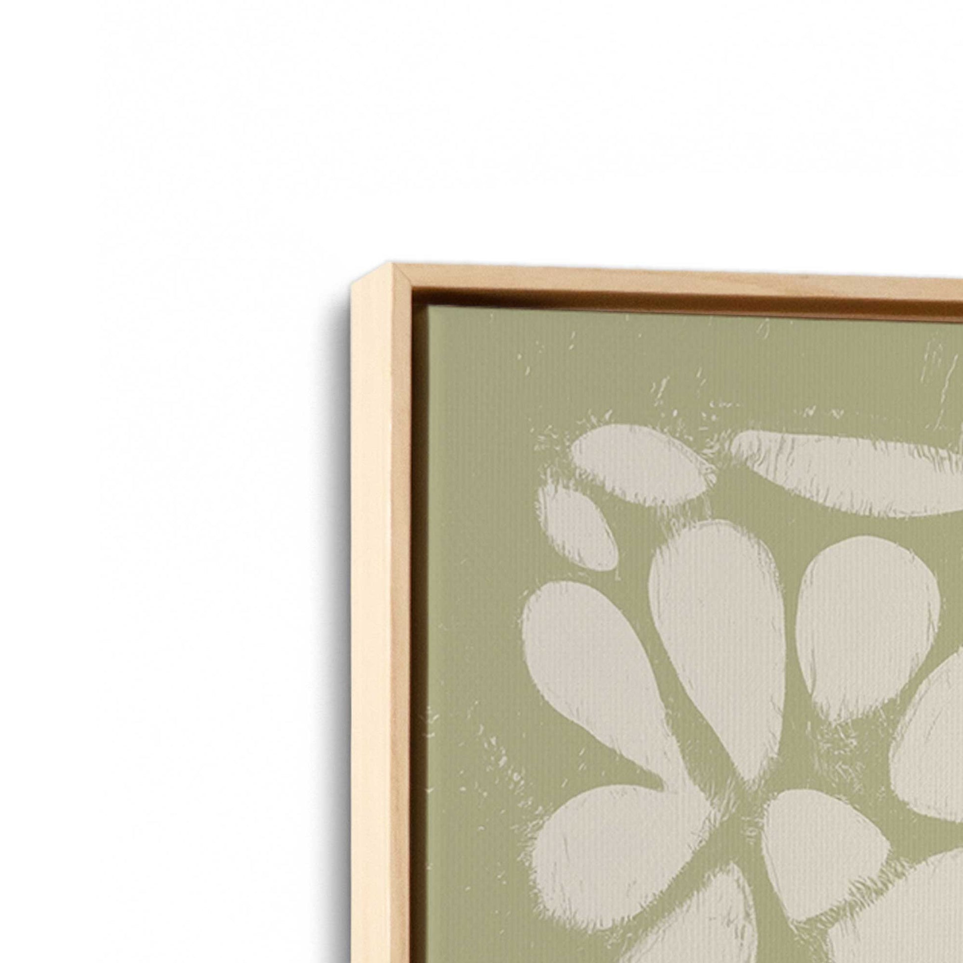 [Color:American Maple], Picture of art in a American Maple frame at an angle