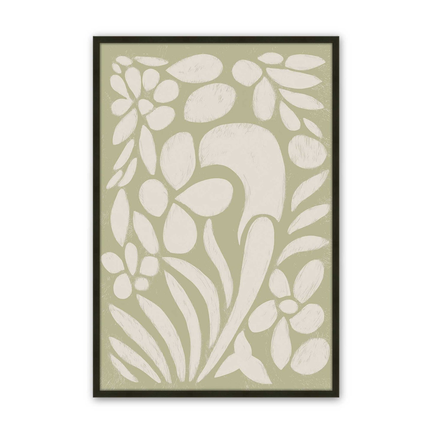 [Color:Satin Black], Picture of art in a Satin Black frame