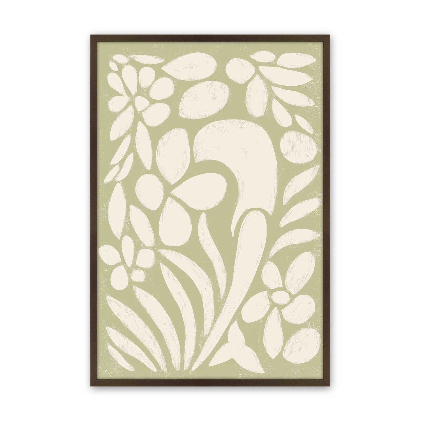 [Color:Brown], Picture of art in a Brown frame