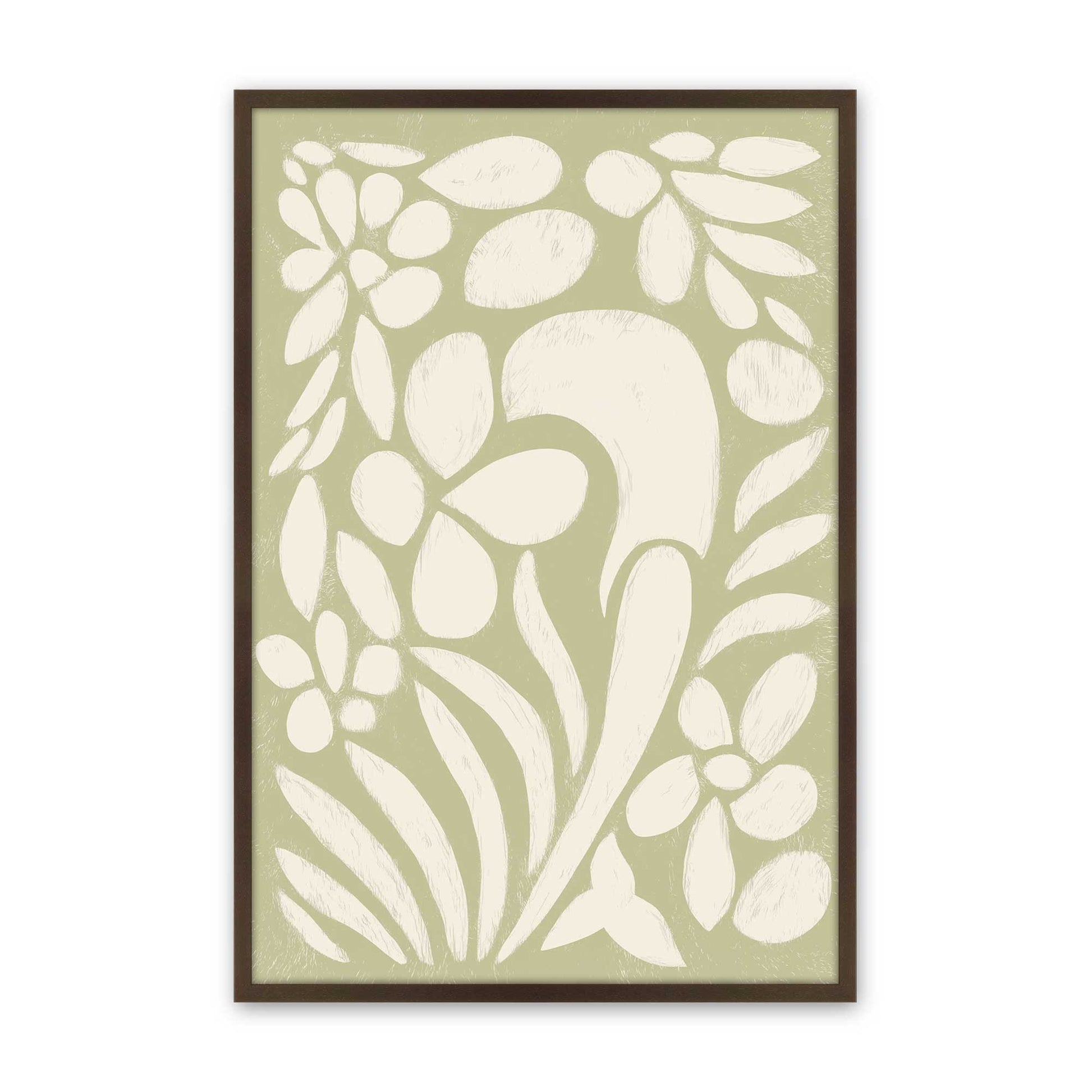 [Color:Brown], Picture of art in a Brown frame