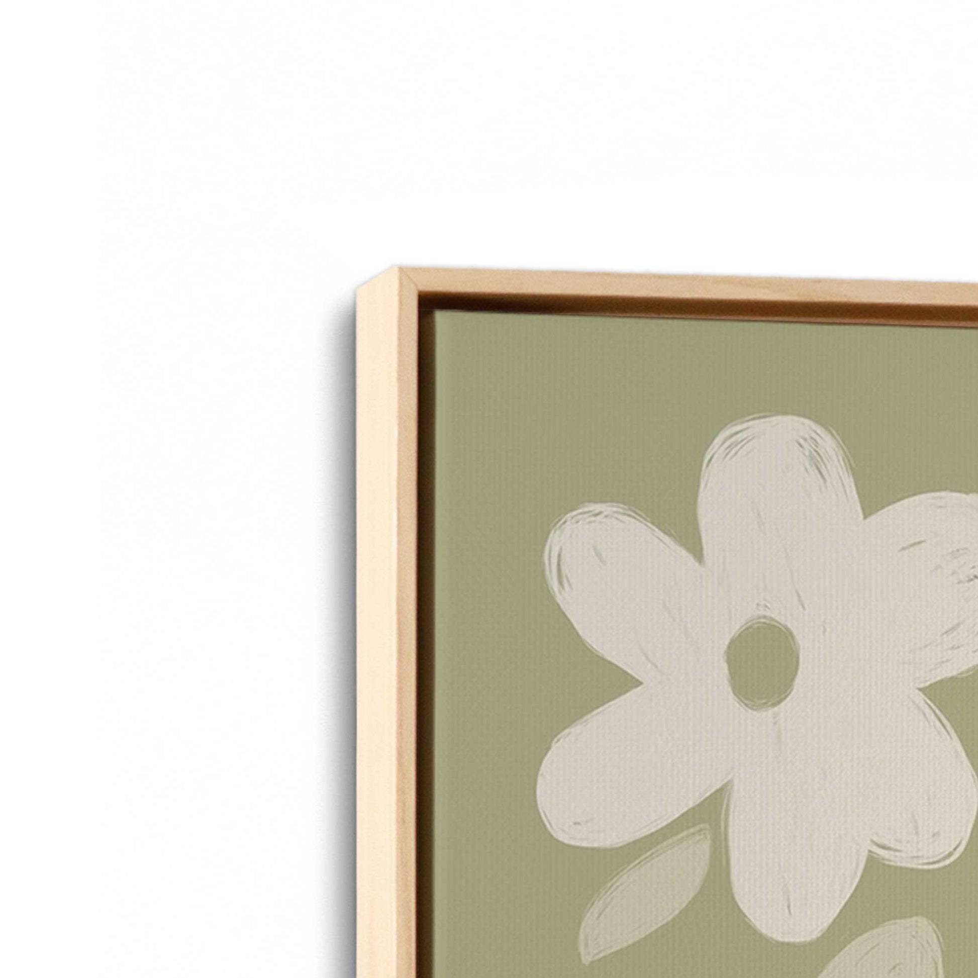 [Color:American Maple], Picture of art in a American Maple frame at an angle