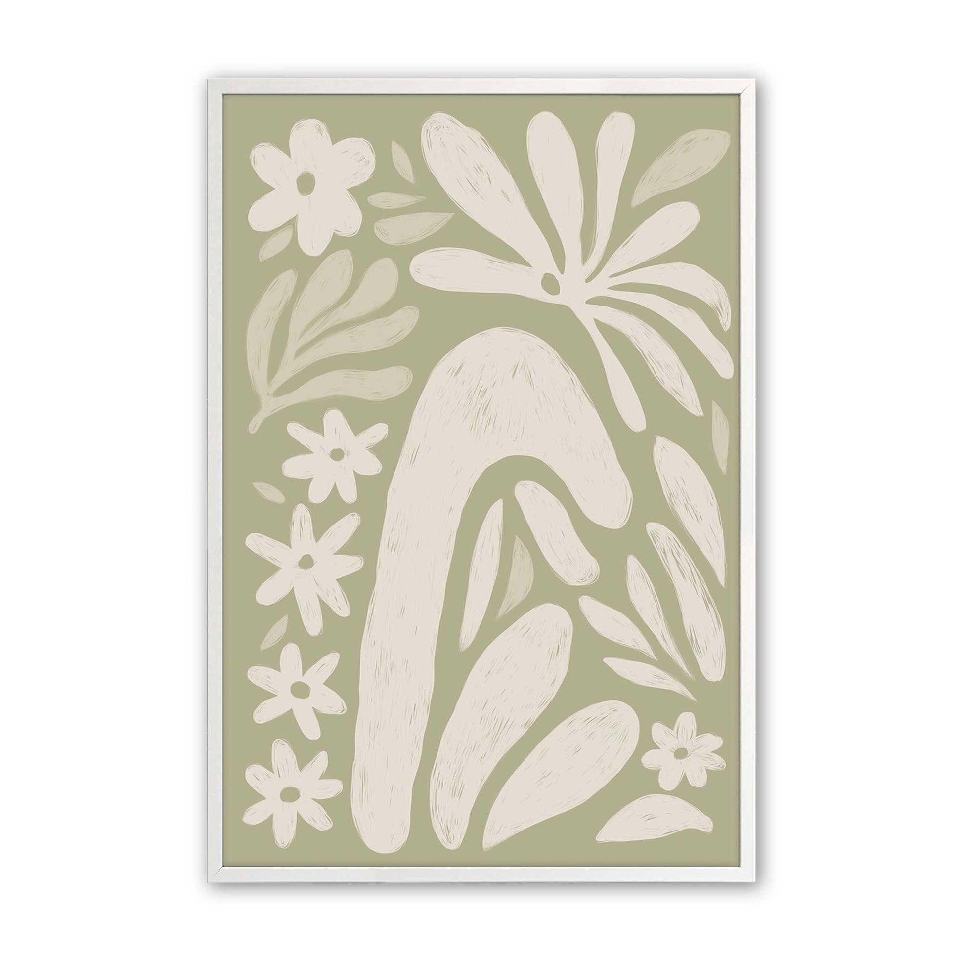 [Color:Opaque White], Picture of art in a Opaque White frame