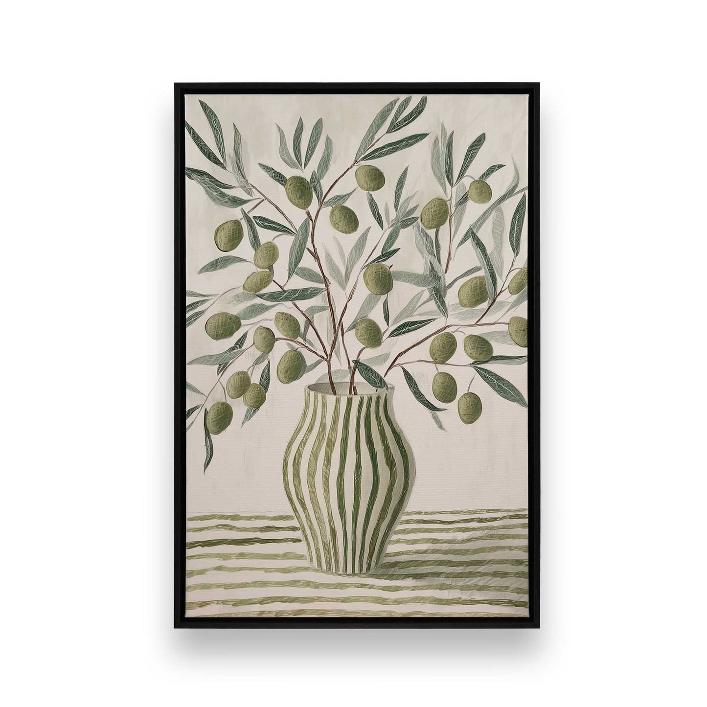 [Color:Satin Black], Picture of art in a Satin Black frame