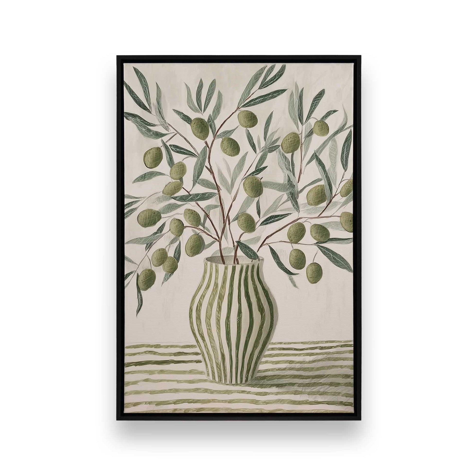 [Color:Satin Black], Picture of art in a Satin Black frame