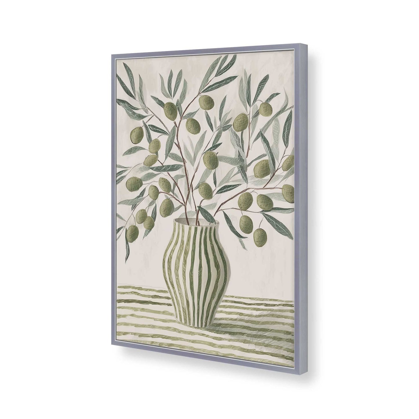 [Color:Polished Chrome], Picture of art in a Polished Chrome frame of the corner