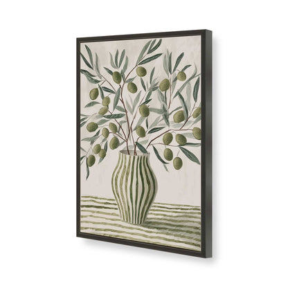[Color:Satin Black], Picture of art in a Satin Black frame of the corner