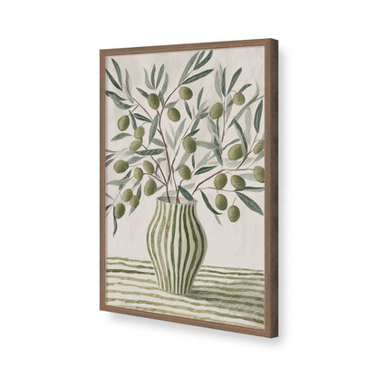 [Color:Walnut], Picture of art in a Walnut frame of the corner