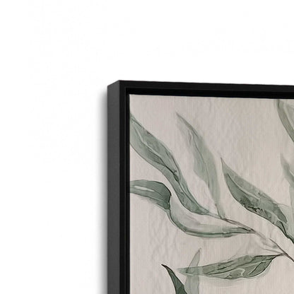 [Color:Satin Black], Picture of art in a Satin Black frame at an angle