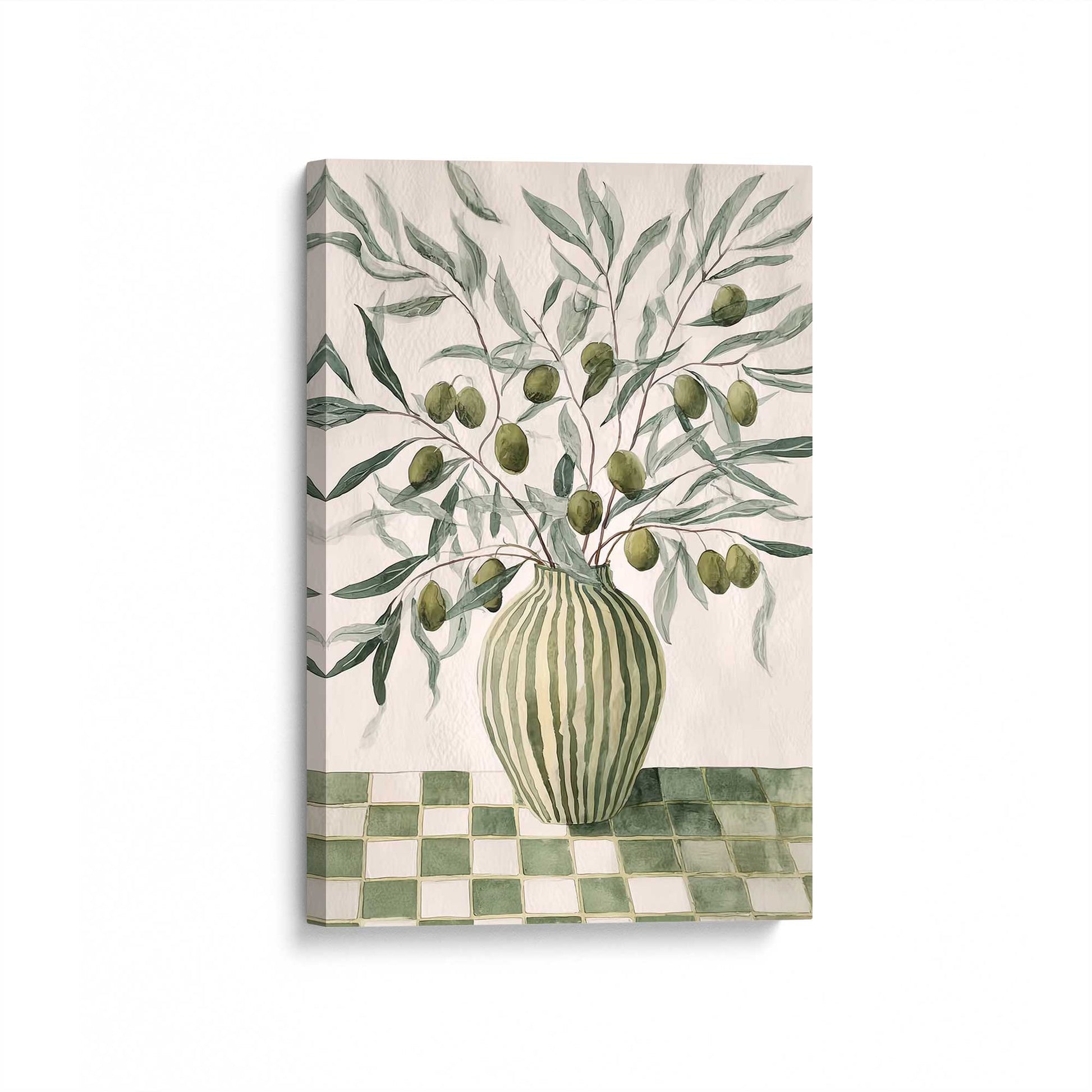[Color:Stretched Canvas], Picture of art at an angle