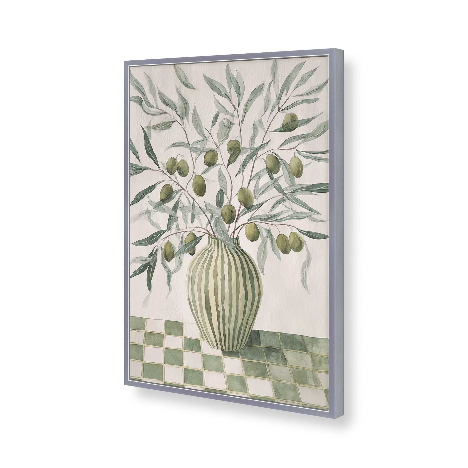 [Color:Polished Chrome], Picture of art in a Polished Chrome frame of the corner