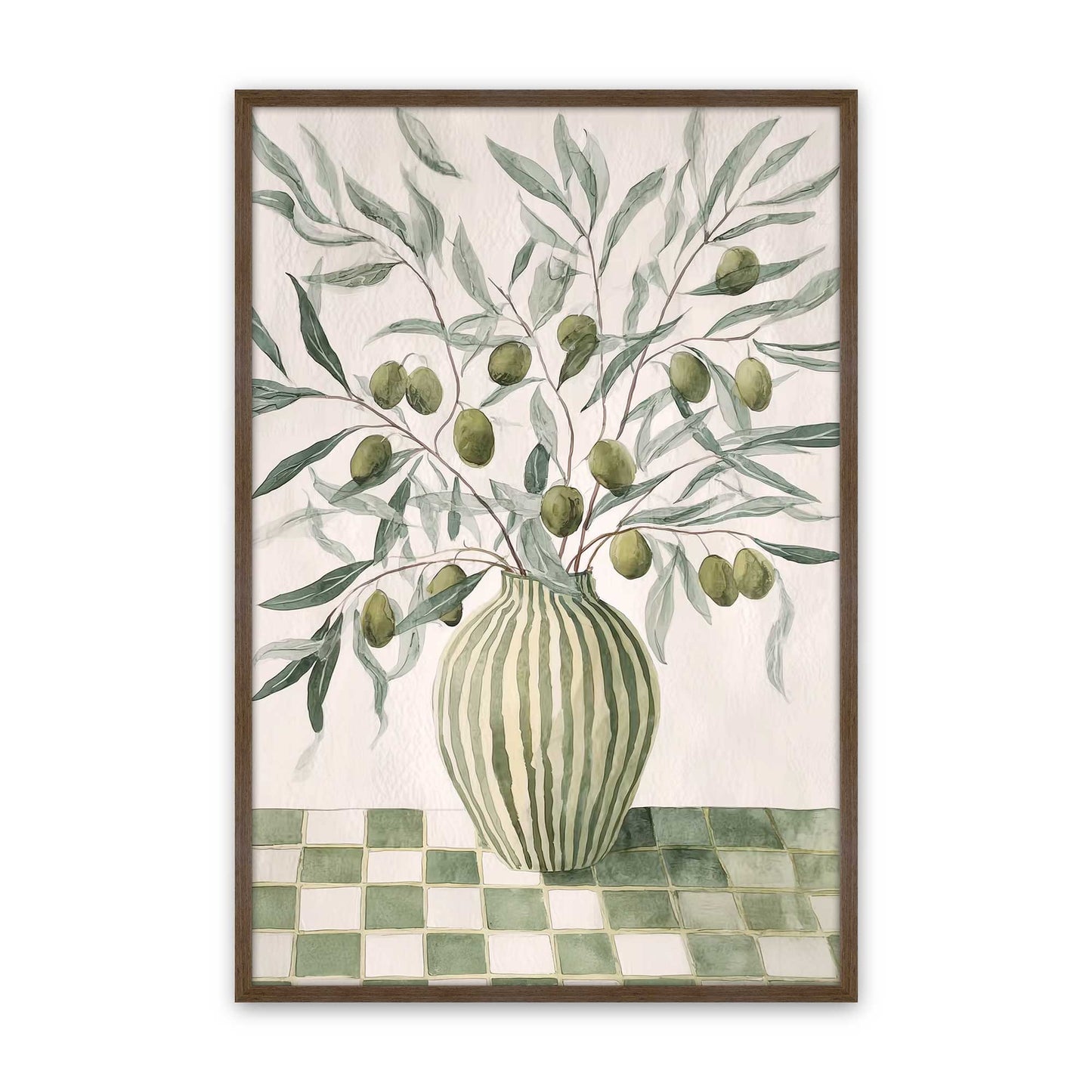 [Color:Walnut], Picture of art in a Walnut frame