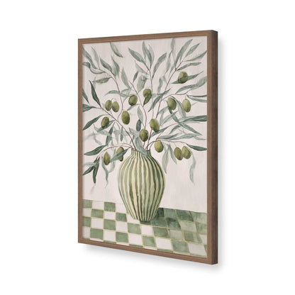[Color:Walnut], Picture of art in a Walnut frame of the corner