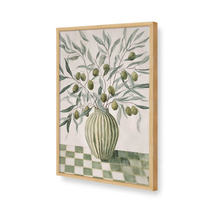[Color:American Maple], Picture of art in a American Maple frame of the corner